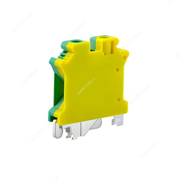 Rail Mounting Connector, 16MM, Yellow/Green, 50 Pcs/Pack