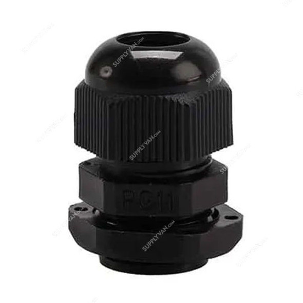PVC Gland, PG-11, 5-10MM Cable Size, Black, 100 Pcs/Pack