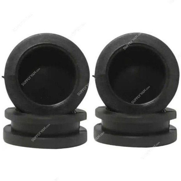 Close Type PVC Rubber Grommet, 32MM Hole Dia, Black, 100 Pcs/Pack