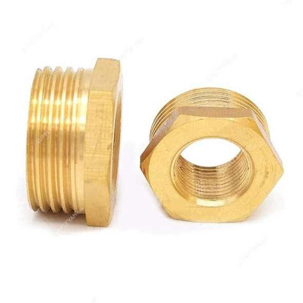 Brass Reducer, 40MM Inlet Size x 25MM Outlet Size