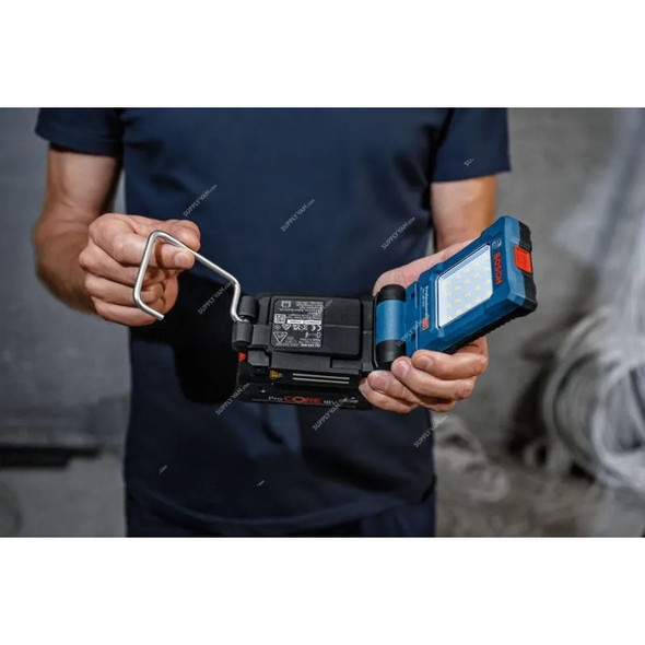 Bosch Professional Cordless Work Light, GLI-18V-800, 18V, 20 LED, 800 LM