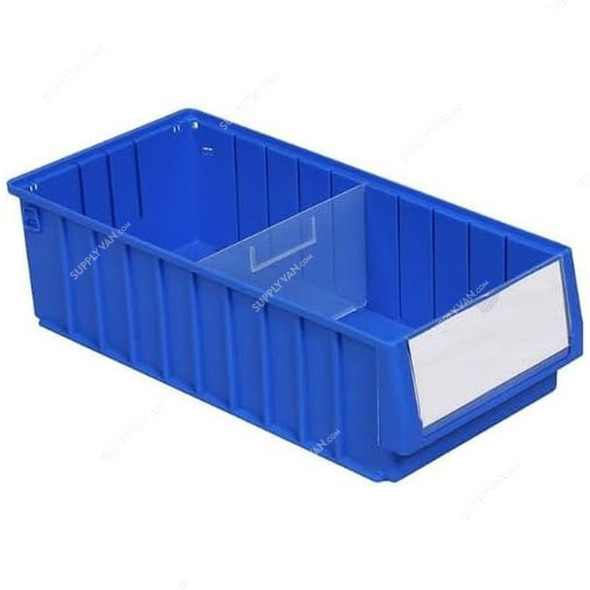 Excellent Plastic Shelf Bin, EP-5214, Polypropylene, 14CM Height x 23.5CM Width x 50CM Length, Blue