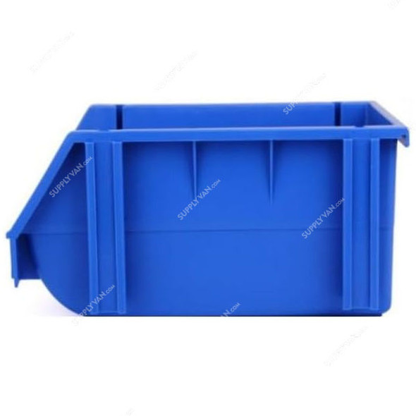 Excellent Plastic Storage Bin, EP002, Polypropylene, 12.5CM Height x 15CM Width x 24CM Length, Blue