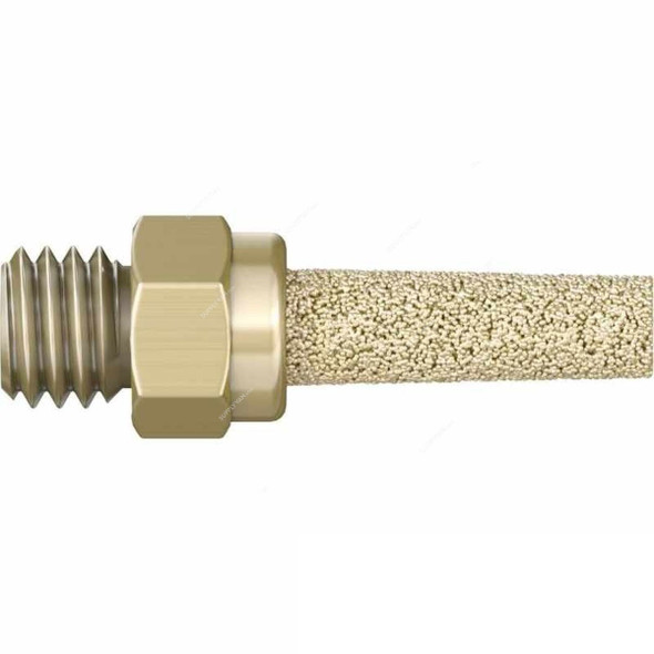 Festo Pneumatic Silencer, 1205858, Brass, M5 Thread Size, 0-10 Bar, 255 Ltr/Min Flowrate