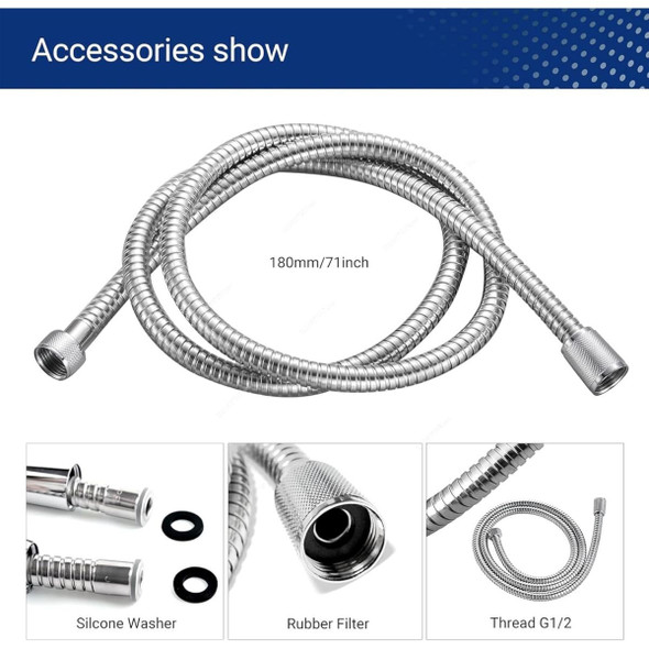 Grohe Tempesta-F Trigger Spray Hand Shower Set With Teflon Tape, 2635400F, 1250MM Hose Length, Chrome