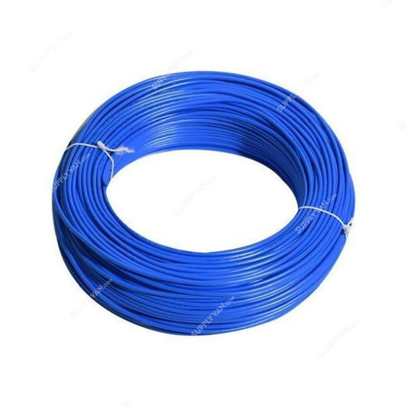 Ducab Single Core Cable, PVC, 4 SQ.MM x 100 Yards Length, Blue