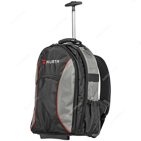 Wurth Tool Bag With Wheels, 071593748, Polyester, 517MM Height x 240MM Width, 15 Kg Loading Capacity