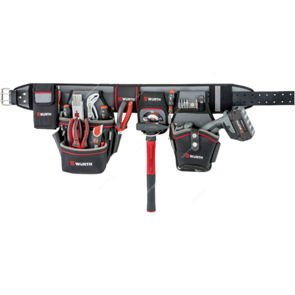 Wurth Heavy Duty Tool Belt, 715930213, 330MM Height x 140MM Width x 890MM Length, 12 Kg Loading Capacity