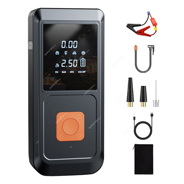 Jump Starter With Inflator, QB08, 60W, 12V, 8000mAh, 1000A