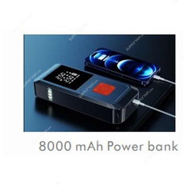 Jump Starter With Inflator, QB08, 60W, 12V, 8000mAh, 1000A