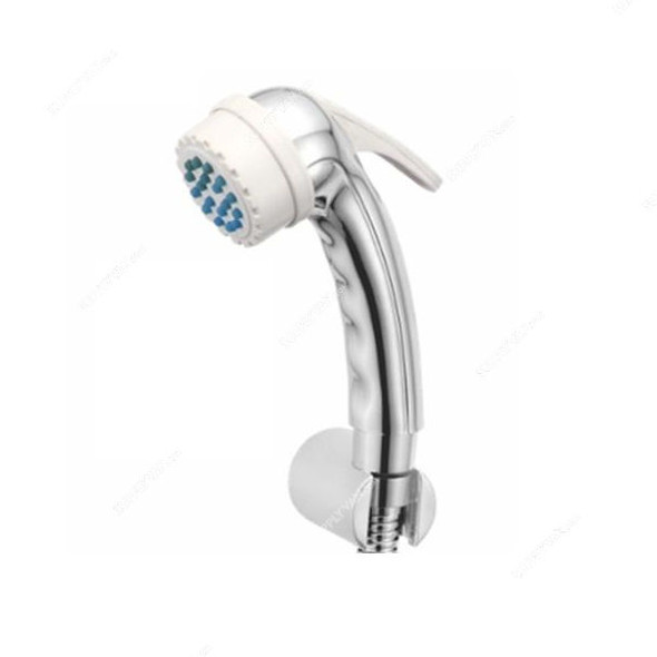 Touch Parry Handheld Shattaf Set With Silicon Nozzle, Chrome