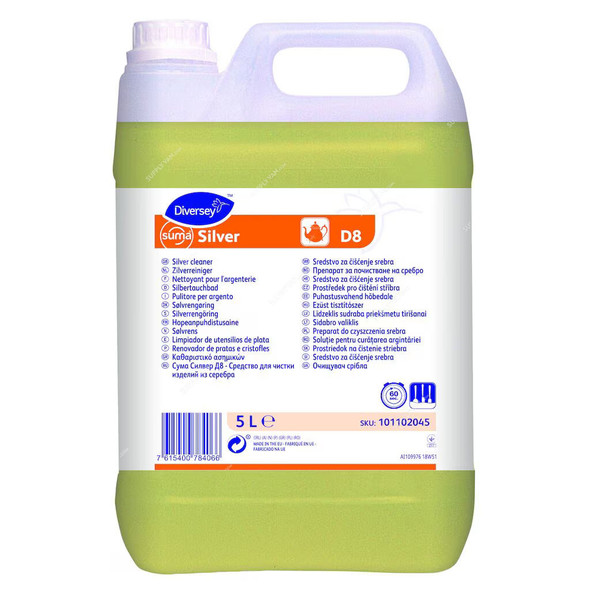 Diversey Suma D8 Silver Cleaner, 101102045, 2 Ltrs