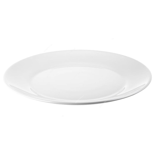 Oftast Plate, 30258913, Tempered Glass, 25CM Dia, White
