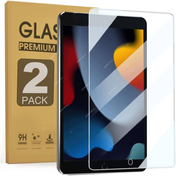 Zenrich iPad Screen Protector With Anti Blue Light, LGM-iPad, Tempered Glass, 10.2 Inch, Clear, 2 Pcs/Pack