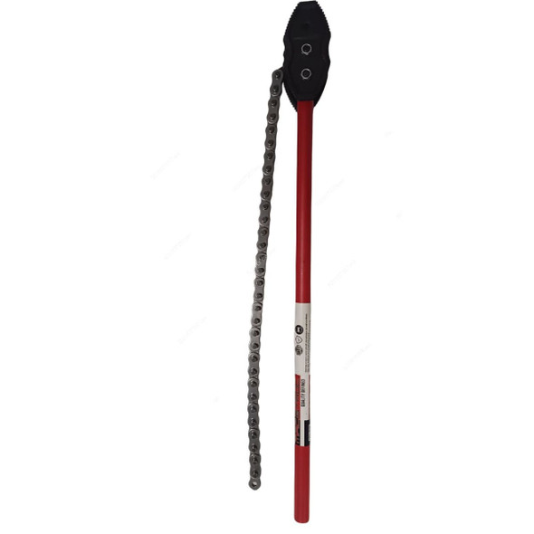 Macstroc Heavy Duty Chain Tong, MCT142, 1/4-2-1/2 Inch Pipe Capacity, 419MM Chain length, 690MM Length