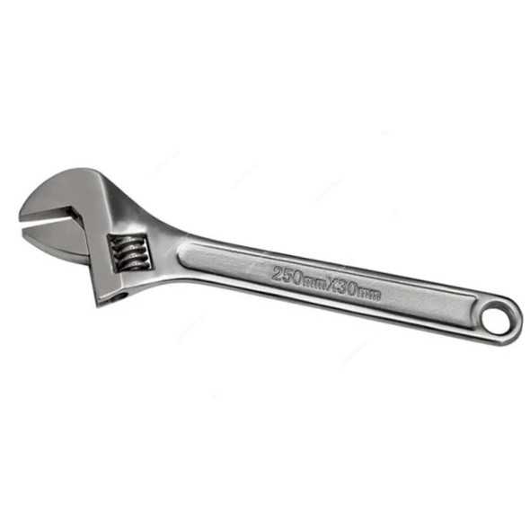 Macstroc Adjustable Wrench, MAW10X, 30MM Jaw Capacity, 250MM Length