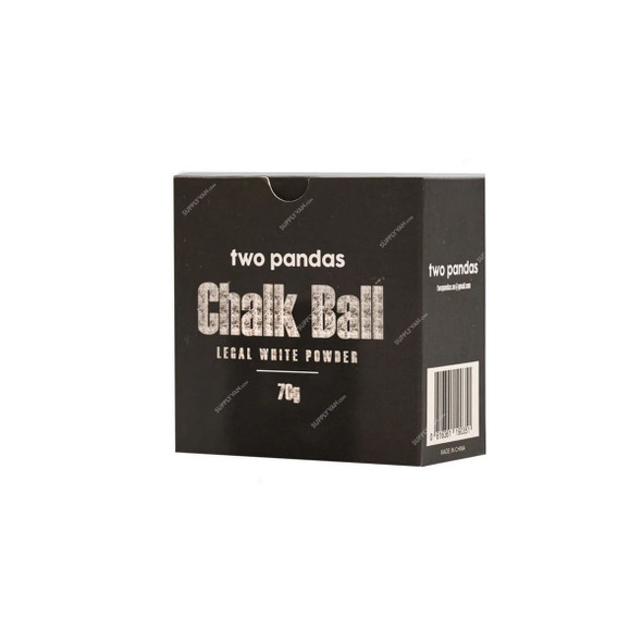 Two Pandas Refillable Chalk Ball, 70GM, White