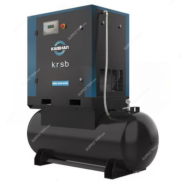 Kaishan Rotary Screw Air Compressor, KRST7-5-10, IP55, 7.5kW, 8-10 Bar, 500 Ltrs Tank Capacity