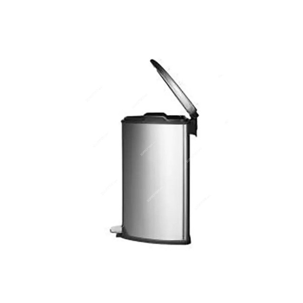 Eko Fingerprint Resistant Pedal Trash Bin, EK-9209-12L, Grace, Stainless Steel, 12 Ltrs, Silver