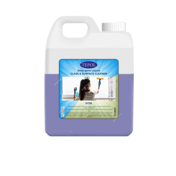Akc Glass Cleaner, DT36, 5 Ltrs, Blue