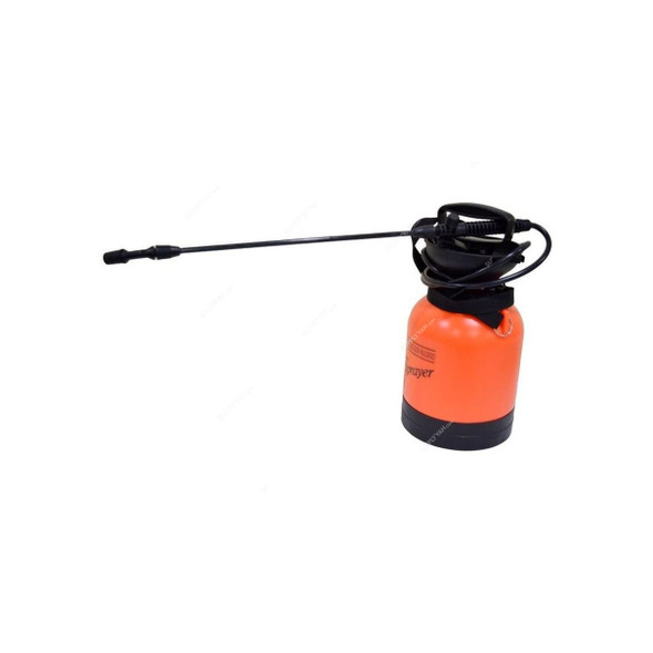 Akc Pressure Spray Bottle, SX17, Plastic, 3 Ltrs, Orange/Black
