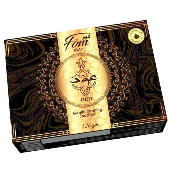 Fom Luxury Bath Foaming Soap Bar, Oud, 120GM, 3 Pcs/Pack