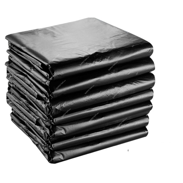 Swish Heavy Duty Garbage Bag, 100 Micron, 70 Gallon, 95CM Width x 120CM Length, Black, 100 Pcs/Pack