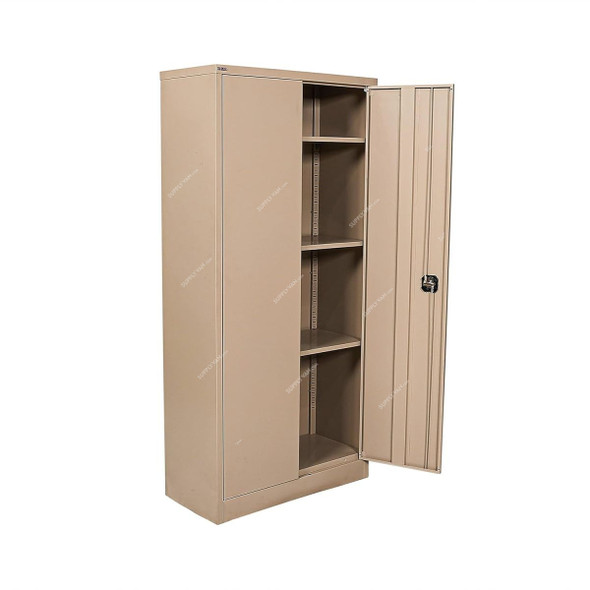 Rigid Storage Cabinet With 4 Shelves, RGD-20S, Steel, 0.7MM Thk, 1950MM Height x 914MM Width x 457MM Depth, Beige Rigid Storage Cabinet With 4 Shelves, RGD-20S, Steel, 0.7MM Thk, 1950MM Height x 914MM Width x 457MM Depth, Beige