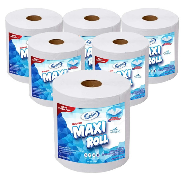 Swish Kitchen Paper Towel Tissue Roll, Embossed, 2 Ply, 1000GM, 6 Pcs/Pack