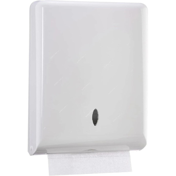 Swish Wall Mount Commercial Paper Towel Dispenser, ABS, 11CM Height x 27.1CM Width x 36.9CM Length, White