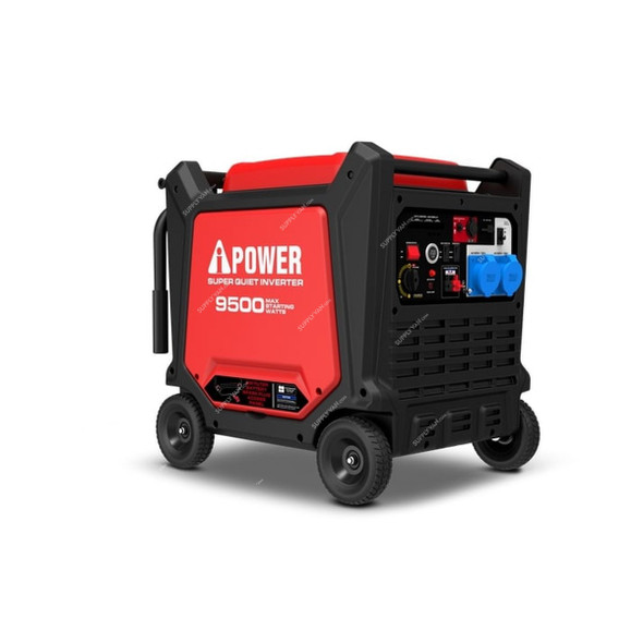 AiPower Silent Inverter Generator, SM9500Di, Gasoline, 9500W, 16 HP, 460CC, 26 Ltrs Fuel Tank Capacity