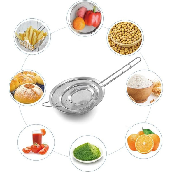 Sky-Touch Fine Mesh Strainer Set, Stainless Steel, Silver, 3 Pcs/Set Sky-Touch Fine Mesh Strainer Set, Stainless Steel, Silver, 3 Pcs/Set