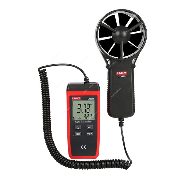 Uni-T Digital Anemometer, UT363S, 0.4-30m/s Air Flow Uni-T Digital Anemometer, UT363S, 0.4-30m/s Air Flow