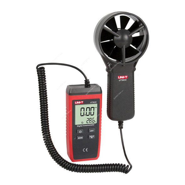 Uni-T Digital Anemometer, UT363S, 0.4-30m/s Air Flow Uni-T Digital Anemometer, UT363S, 0.4-30m/s Air Flow