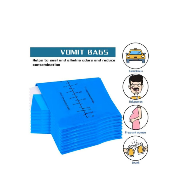 Syosi Disposable Vomit Bag, 1000ML Capacity, 20 Pcs/Pack
