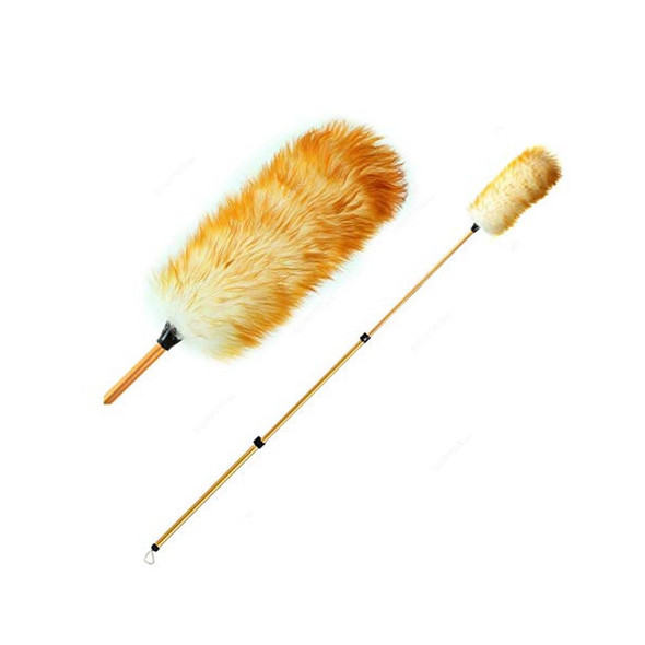Akc Extendable Feather Duster With Stainless Steel Handle, PP21, 80CM Akc Extendable Feather Duster With Stainless Steel Handle, PP21, 80CM