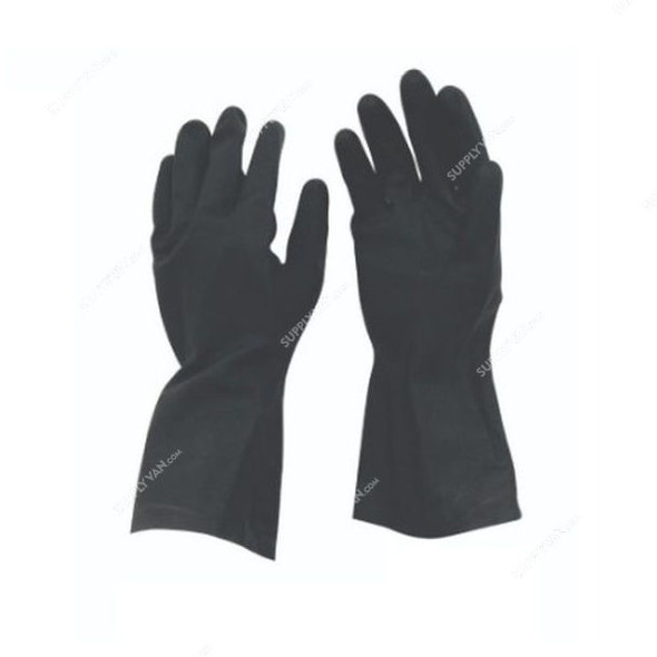 Heavy Duty Neoprene Chemical Resistant Gloves, 22131BL, Free Size, Black