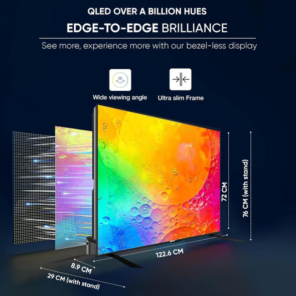 Nikai 4K Ultra HD Smart Google TV, 55NIKGOOGLE, 3840 x 2160 Pixel, 55 Inch, Black