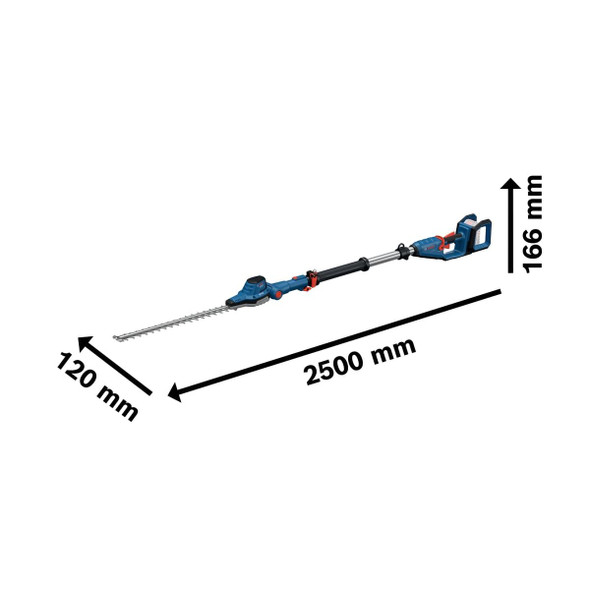 Bosch Professional Cordless Telescopic Hedgecutter, GHE-18V-50-TP, 18V, 1700 RPM, 50CM Blade Length