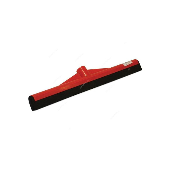 Akc Heavy Duty Floor Wiper With 130CM Metallic Handle, WP16+BH05R, Plastic, 32CM, Red/Black