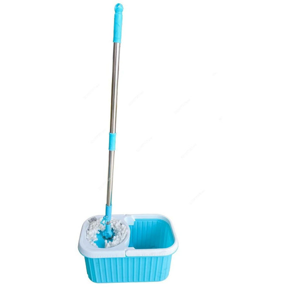 Akc Mop Bucket, MB22, Plastic, 15 Ltrs, Blue/Grey