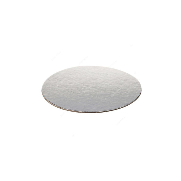 Hotpack Cake Board, Round, 2MM Thk, 6 Inch Dia, Silver