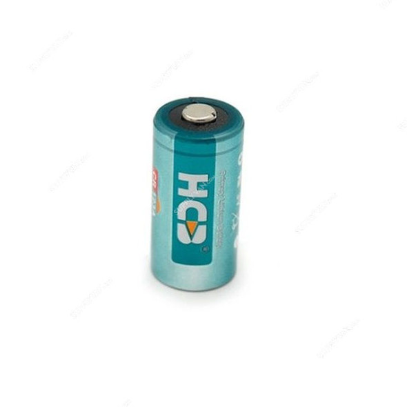 Hcb Li-MnO2 Semi Sealed Cylindrical Battery, CR123A, 3.0V, 1600mAh