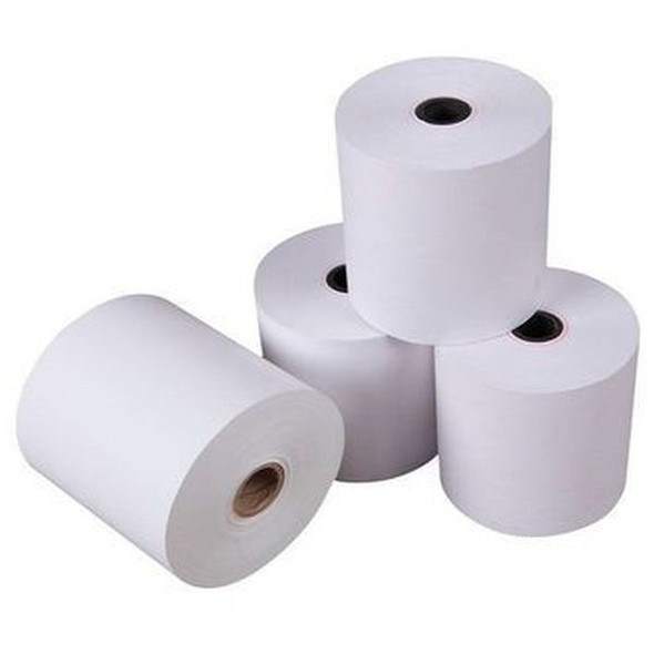 Thermal Paper Roll, 1/2 Inch Core, 40MM Dia, 57MM Width, 100 Pcs/Box