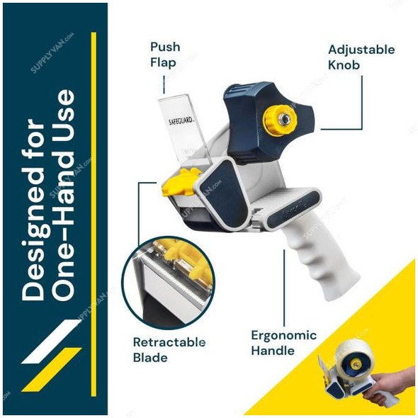 Excell Packaging Tape Dispenser, Metal/Plastic, 2 Inch Core