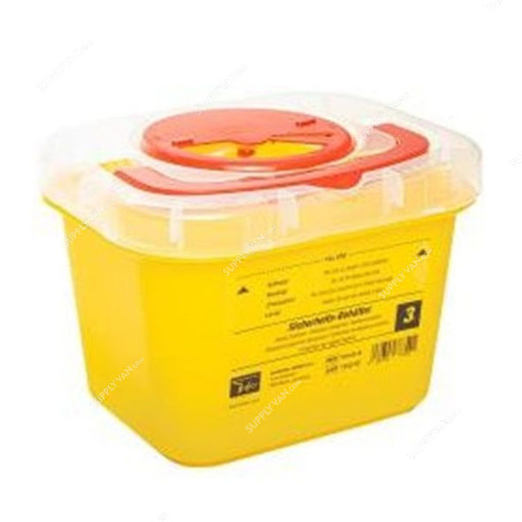 Dailymag Sharp Container, DMS-F03, 13.5CM Height x 16CM Width x 20CM Length, 3 Ltrs, Yellow