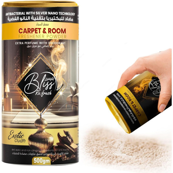 Swish Super Bliss Fresh Carpet and Room Freshener Powder, 500GM, 4 Pcs/Set