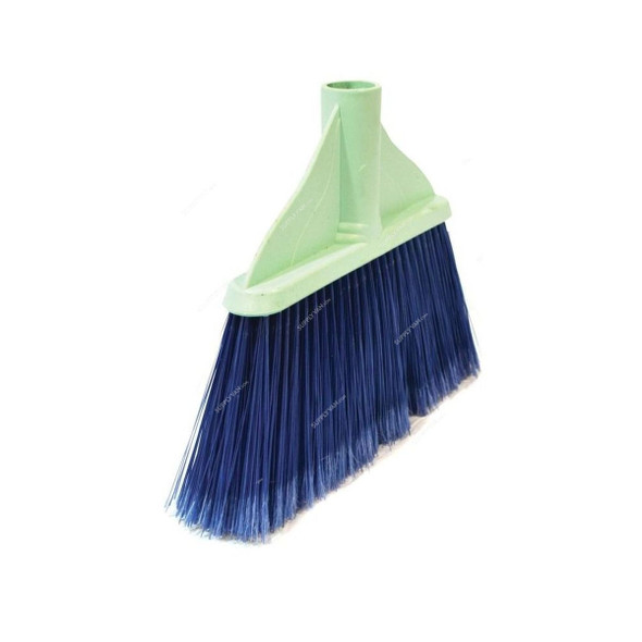 Akc Soft Broom With 130CM Metallic Handle, SB26+BH05B, Plastic, 9CM Height x 21CM Length, Blue/White