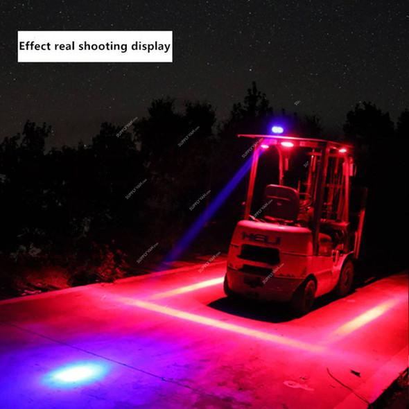 Forklift Zone LED Safety Warning Light, 30W, Red/Blue
