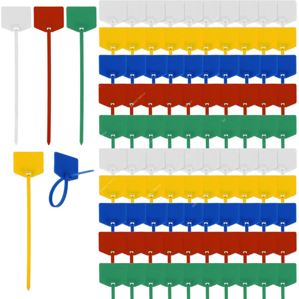 Label Cable Tie, Polypropylene, 150MM Length, Yellow, 100 Pcs/Pack